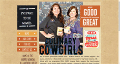 Desktop Screenshot of culinarycowgirls.com